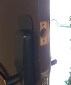 ULTRALOQ UL3 BT (2nd Gen) Smart Lock + Bridge WiFi Adaptor, 5-in-1 Keyless Entry Door Lock with WiFi, Bluetooth, Biometric Fingerprint and Touch Keypad, Smart Door Lock Latch Edition (Satin Nickel) Accessory - Deadbolt Cover Plate Black 18 611gnPhTksL