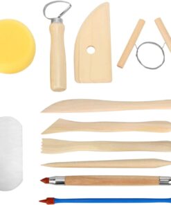 Blisstime Set of 30 Clay Sculpting Tools Wooden Handle Pottery Carving Tool Kit 13 611iBQlp1ZL