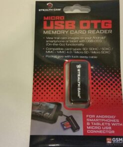 Stealth Cam Micro USB OTG Memory Card Reader for Android Devices, Black, STC-SDCRAND 17 611il8 rm6L