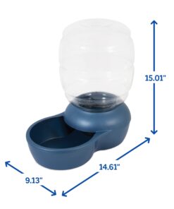 Petmate Replendish Gravity Waterer With Microban for Cats and Dogs, 2.5 Gallons,Blue, Made in USA Blue 2.5 GAL 37 611lcVeoBrL