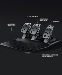 Logitech G920 Driving Force Racing Wheel and Floor Pedals, Real Force Feedback, Stainless Steel Paddle Shifters, Leather Steering Wheel Cover for Xbox Series X|S, Xbox One, PC, Mac - Black 30 611ldCtNH8L