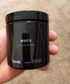 Toniiq 10,000mg 20x Concentrated Extract - Single Origin Wildcrafted Maca Root Capsules - Ultra High Strength - Highly Purified Peruvian Maca Root Powder - Black, Red and Yellow Maca Complex 41 611m 3j8lvL