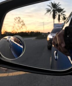 Alternative view of Ampper Blind Spot Mirror, 2" Round HD Glass Frameless Convex Rear View Mirror, Pack of 2