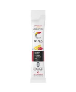 CELSIUS On-the-Go Powder Stick Packs, Cranberry Lemon, 0.18 Ounce - 14 Count (Pack of 1) OTG Cranberry Lemon 14 611oQHJwB2L