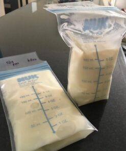 NUK Simply Natural Seal n' Go Breast Milk Bags, 100 CT 100 Count (Pack of 1) 37 611oXO4DHsL