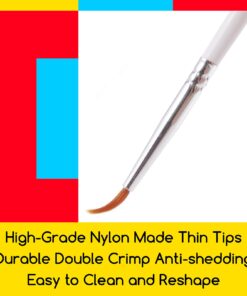 MEEDEN Miniature Detail Paint Brushes, 2/0 3/0 0 Small Fine Tip Paintbrush Set for Acrylic Watercolor Painting, Model Paint Brush for Craft, Nail 1 Pack 18 611oio8mksL