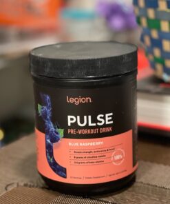 LEGION Pulse Pre Workout Supplement - All Natural Nitric Oxide Preworkout Drink to Boost Energy, Creatine Free, Naturally Sweetened, Beta Alanine, Citrulline, Alpha GPC (Blue Raspberry) Blue Raspberry 24 611pZuzY6sL