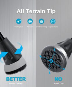 REHAND Walking Cane - Foldable, Adjustable, Collapsible Walking Canes for Men & Women, Pivot Tip, with Travel Bag | Walking Sticks for Seniors & Adults Ocean Blue 68 611pwWPBWZL