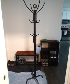 Frenchi Home Furnishing CR002 Coat Rack, 12 Hook, Black 18 611sSR4cpL