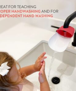 Prince Lionheart Fun and Safe Hand-Washing Solution | Faucet Extender for Babies and Toddlers | Fits Standard and Gooseneck Faucets | Galactic Grey 1 Pack 28 611sbhRxOyL