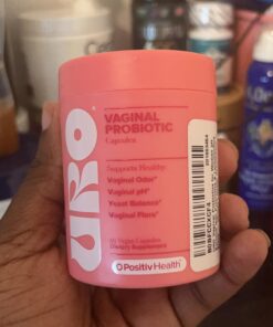 URO Vaginal Probiotics for Women pH Balance with Prebiotics & Lactobacillus Blend - Womens Health Supplement - Promote Healthy Vaginal Odor & Vaginal Flora, 60 Count (Pack of 1) Capsules (Pack of 1) 34 611sm4XSYOL 2