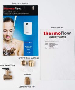 Thermoflow Electric Mini Tank Water Heater, 2.5 Gallon 120V Corded Under Sink Small Hot Water Heater for Point of Use Instant Hot Water 2.5 Gallons 16 611y2isrogL