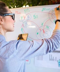 XBoard Magnetic Whiteboard 48 x 36, White Board 4 x 3, Dry Erase Board with Detachable Marker Tray 48x36-Inch 29 6121LnfIDL