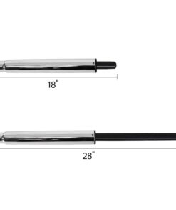 BenchPro Deluxe Polyurethane Chair With 18” Adjustable Footring and Heavy Nylon Base , 21"-31" Height Adjustment, 450 lbs Capacity Measures 18.5" width by 22"-32" height by 18" depth Black 21 6128UlcmJiL