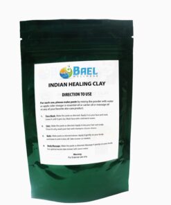 Bael Wellness Bentonite Clay with Turmeric and Cloves Powder Indian Healing, Fullers Earth for Facial Mask, Hair, Bath and Spa 14 6128n41K2L
