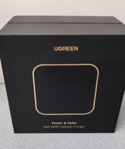 UGREEN 200W USB C Charger, Nexode 6 Ports GaN Desktop Charger, Charging Station Compatible with MacBook Pro/Air M1 M2, iPad Pro/Air, iPhone 15 Pro Max/14, Galaxy S23 Ultra, Steam Deck, Dell XPS 63 612BD4Ib8HL