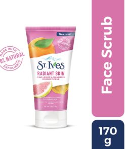 St. Ives Radiant Skin Face Scrub For Dull Skin Pink Lemon and Mandarin Orange Dermatologist-Tested Face Wash Scrub With 100 percent Natural Exfoliants 6 oz Pink Lemon & Mandarin Orange 6 Ounce (Pack of 1) 23 612CdoEE6TS