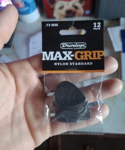 JIM DUNLOP 449P.73 Max-Grip® Nylon Standard, Gray, .73mm, 12/Player's Pack 12 Pack 17 612Co8O5YL