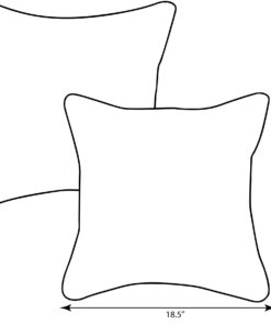 Alternative view of Pillow Perfect Paisley Indoor/Outdoor Accent Throw Pillow, Plush Fill, Weather, and Fade Resistant, Large Throw - 18.5" x 18.5", Blue/Brown Tamara Quartz, 2 Count 18.5" x 18.5"