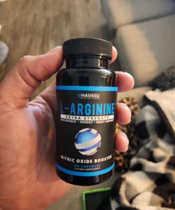Extra Strength L Arginine - 1200mg Nitric Oxide Supplement for Muscle Growth, Vascularity & Energy - Powerful NO Booster with L-Citrulline & Essential Amino Acids to Train Longer & Harder 60 Count (Pack of 1) 26 612GJ4n0CbL