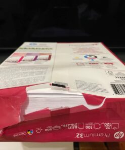 HP Paper Printer | 8.5 x 11 Paper | Premium 32 lb | 1 Ream - 500 Sheets | 100 Bright | Made in USA - FSC Certified | 113100R 1 Ream | 500 Sheets Premium32 27 612IUiL5i2L