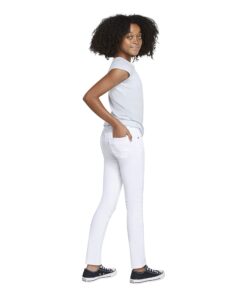 Levi's Girls' 711 Skinny Fit Jeans 10 White 17 612InpUn6vL