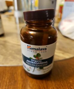 Himalaya Organic Ashwagandha, 60-Day Supply, Herbal Supplement for Stress Relief, Energy Support, Occasional Sleeplessness, USDA Certified Organic, Non-GMO, Vegan, Gluten Free, 670 mg, 60 Caplets 26 612IrEjdFL 1