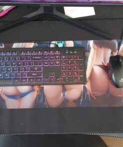 Imegny Large Gaming Mouse Pad, Extended XXL Desk Pad & Non-Slip Rubber Mat for Mice and Keyboard with Stitched Edges 35.4*15.7Inch 90x40 Sexy Hips 18 612L KxyYL