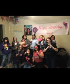 Big Dot of Happiness Chic Happy Birthday - Pink, Black and Gold - Birthday Photo Booth Props Kit - 20 Count 21 612N0LdYa6L