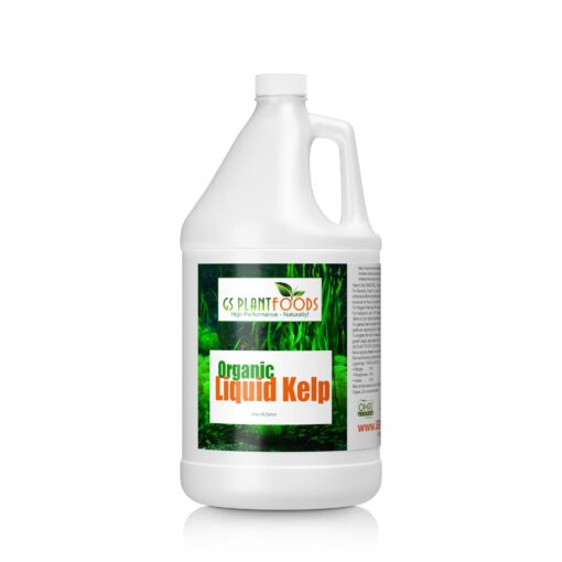 Organic Kelp Fertilizer by GS Plant Foods - Omri Listed(1 Gallon) - Liquid Kelp Concentrate for Gardens, Lawns & Soil Yields 800+ gallons 1 Gallon