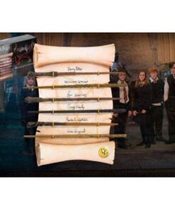 Alternative view of The Noble Collection Harry Potter Dumbledore's Army Wand Collection - Set of 6 Prop Replica Wands on 17in (44cm) Resin Scroll Display - Officially Licensed Film Set Movie Gifts One Size Black