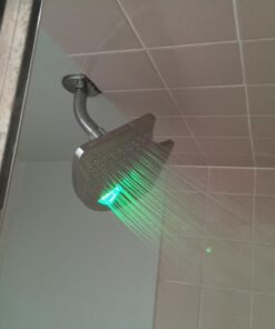 Dream Spa AquaFan 12 inch All-Chrome Rainfall-LED-Shower-Head with Color-Changing LED/LCD Temperature Display 41 612PTCVc0eL