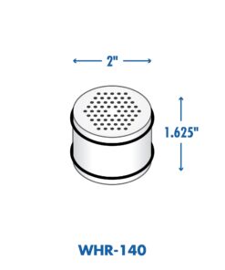 Culligan WHR-140 WTR FiltrationCartridge Shower Filter Replacement Cartridge, 1 Count (Pack of 1), White 19 612PprQGmiS