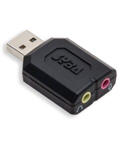 Syba external USB Stereo Sound Adapter for Windows, Mac, Linux Extra Audio Source with 3.5mm Audio Mic Jack C-Media Chipset Black 26 612Q0kiJzAL