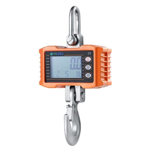 Hanging Scale,Klau 1000 kg 2000 lb Digital Industrial Heavy Duty Crane Scale Smart Measuring Tool Orange for Farm Factory S-orange