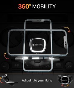 Bestrix Magnetic Phone Car Mount |Universal Magnetic Car Cell Phone Holder | Magnet Car Phone Holder Compatible w/iPhone 12 11 Pro/11 Pro Max/XS/XR/X/8/7,Galaxy S10/S10+/S9/S9 Note & More (CD Slot) CD Slot 27 612Sdj3hbeL