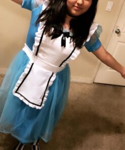 Leg Avenue Women's Classic Alice Costume Large Blue/White 23 612VNr9Ov7L