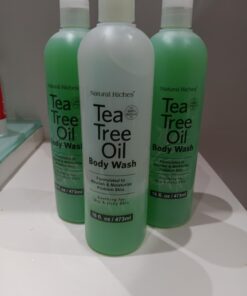 Natural Riches Tea Tree Body Wash - Body Soap to Fight Itchy Skin & Body Odor - Peppermint, Eucalyptus & Tea Tree Oil - Women & Mens Natural Body Wash - 16 fl oz 16 Fl Oz (Pack of 1) 29 612VQEEOgNL