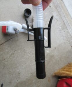 TERA PUMP 4th Gen TRFA01 Fuel Transfer Pump with Auto-Stop for Over-fill Protection (2.4 GPM) 3 Gas Can Adapters, Long Hose, Hand Fuel Pump for E15, E85, Gas, Diesel - Never Lift Heavy Gas Cans again Automatic Gas Can Pump 53 612bF0zufFL