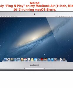 Rii K12+ Mini Wireless Keyboard with Large Touchpad Mouse&Qwerty Keypad, Stainless Steel Portable Wireless Keyboard with USB Receiver for MacBook/iPad/Tablet/PC/Laptop/Smart TV/Raspberry Pi - Black 33 612dVjlMjlL