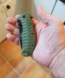 Off-Grid Knives - Rapid Fire Ranger, Camping & Hunting Knife, Cryo D2 Blade Steel with Olive Drab G10 Scales, Deep Clip, Left or Right Carry, Survival, Hiking, Fishing, Boating, Bushcraft OD Green 35 612eJ9l6KFL