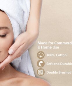 ForPro Premium Flannel 3-Piece Massage Sheet Set for Massage Tables, Includes Flat Sheet, Fitted Sheet and Fitted Face Rest Cover, Natural 16 612fPuGqQPL