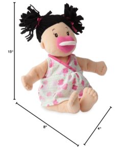 Manhattan Toy Baby Stella Black Hair Soft First Baby Doll, 15-Inch 29 612gpwBBRjL