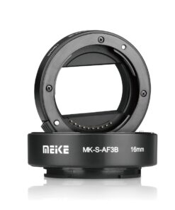 Meike MK-S-AF3B Auto Focus Extension Tube 10mm 16mm For Sony A7 A7M2 NEX 3 NEX 5 NEX 6 A6600 A5000 A6000 A6100 A6300 A6400 A6500 A9 35 612jVfQZYPL
