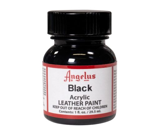 Angelus Acrylic Leather Paint Black 1oz 1 Fl Oz (Pack of 1)