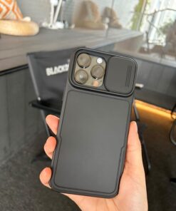 Simtect Designed for iPhone 14 Pro Max Case with Sliding Camera Cover, Shockproof & Mil-Grade Protective Phone Case for iPhone 14 Pro Max 6.7"- Black 1. Space Black 78 612ld3lRdL