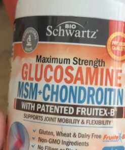 Glucosamine Chondroitin MSM 2110mg - Joint Support Supplement with Turmeric Curcumin for Hands Back Knee & Joint Health for Men & Women - Gluten-Free Non-GMO Supplement - Made in USA - 90 Capsules 90 Count (Pack of 1) 40 612luuqTiaL 1