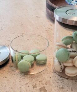 Balchy 5-Piece Canisters Sets with Silicone Seal Borosilicate Glass Jars Vacuum Seal for Tea Coffee Sugar Pop Flour Canister for Kitchen large 32 612mB6VwxSL