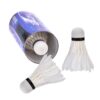 Tbest Goose Feather Shuttlecocks,3Pcs Professional Training Sport Badminton Balls Durable Birdies Badminton Shuttlecocks with Great Stability and High Speed for Outdoor Indoor Sport 40 612nakLZm9L