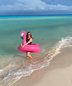 JOYIN Inflatable Flamingo Tube, Pool Float, Fun Beach Floaties, Swim Party Toys, Summer Pool Raft Lounge for Adults & Kids, with 2 Cup Holders and Head Rest 30 612nyYOQoOL 1